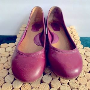 Born Purple Leather Ballet Flats 8.5M